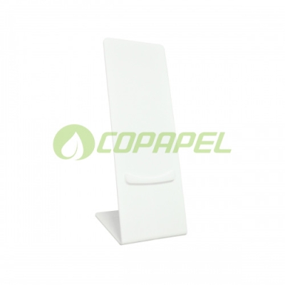 Suporte p/ Dispenser Acrílico Branco p/ Guardanapeira Buffet 0,7x13x15cm Acrylatto