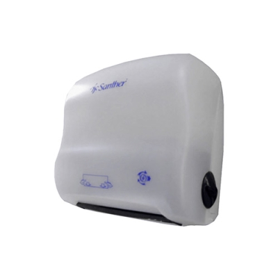 Dispenser Mini Plástico p/ papel toalha bobina Auto-corte ref.DAC01