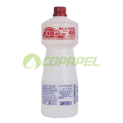 Limpeza Geral Flops 46,2° INPM Álcool Líquido p/ superfícies 1L
