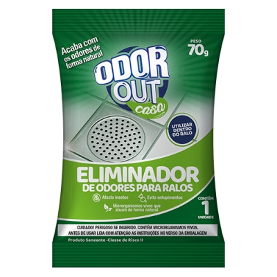 Odorização Biotab Odorout Desodorizante p/ ralos 70G