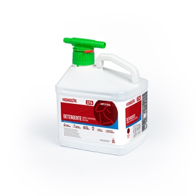 Limpeza Geral Higindoor 376 Detergente p/ vidros e superfícies 2L SAD 3D