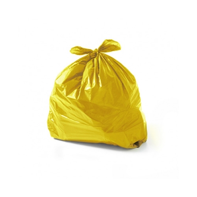 x Saco p/ lixo 100L Amarelo Leve Almofada Fundo Reto 100pçs 90x75cm Zibag