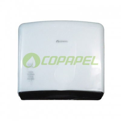 Dispenser Plástico Branco p/ Papel Toalha interfolhas 2D/3D Black Cloud LMPTI224
