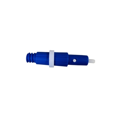 Ponteira Plástico azul p/ extensão c/ anel trava Bralimpia ref. PE100V