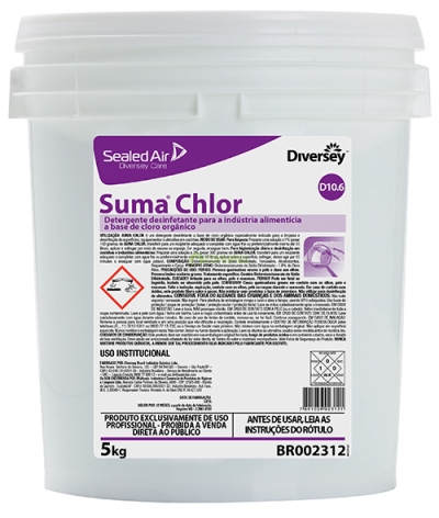 X Cozinha Suma Chlor (D10.6) Detergente Desinfetante p/ superfícies e utensílios 5KG