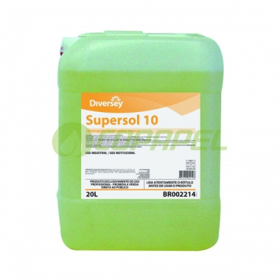 X Industrial Supersol 10 Detergente Neutro p/ automóveis 20L