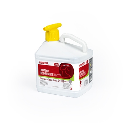 Limpeza Geral Higindoor 332 Sem Fragrância Detergente Desinfetante p/ pisos e superfícies 2L SAD 1D