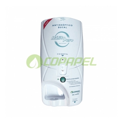 Dispenser Plástico Branco 3EM1 Automático Premium Bateria Hálito Puro ref.034