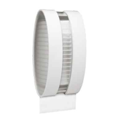 Dispenser Plástico Branco/Transparente p/ Papel Higiênico Interfolhas Elegance DHE10