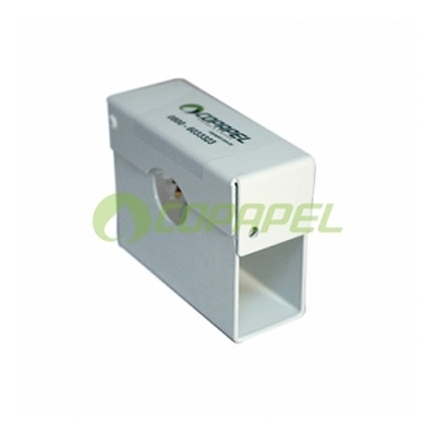 Dispenser Metal Branco p/ Refil de Enxaguante Bucal Hálito Puro 1L c/ Pump ref.036