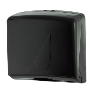 Dispenser Plástico Preto p/ Papel Toalha interfolhas 2D/3D Black LDTI600BB
